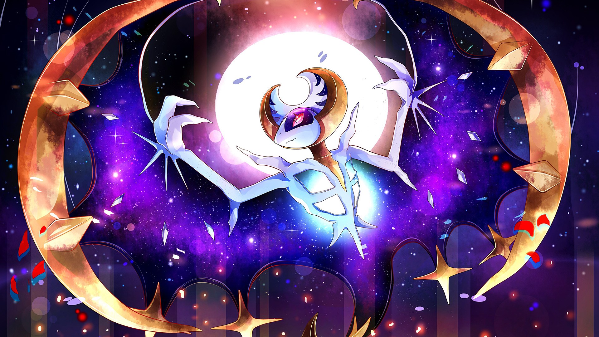 Pokemon Lunala - HD Wallpaper 