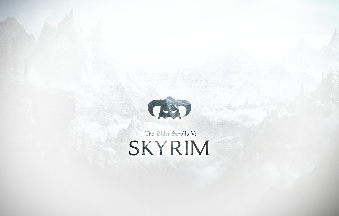 Photo Wallpaper Minimalism, Wallpaper, Minimalistic, - Обои Для Рабочего Стола Минимализм Skyrim - HD Wallpaper 