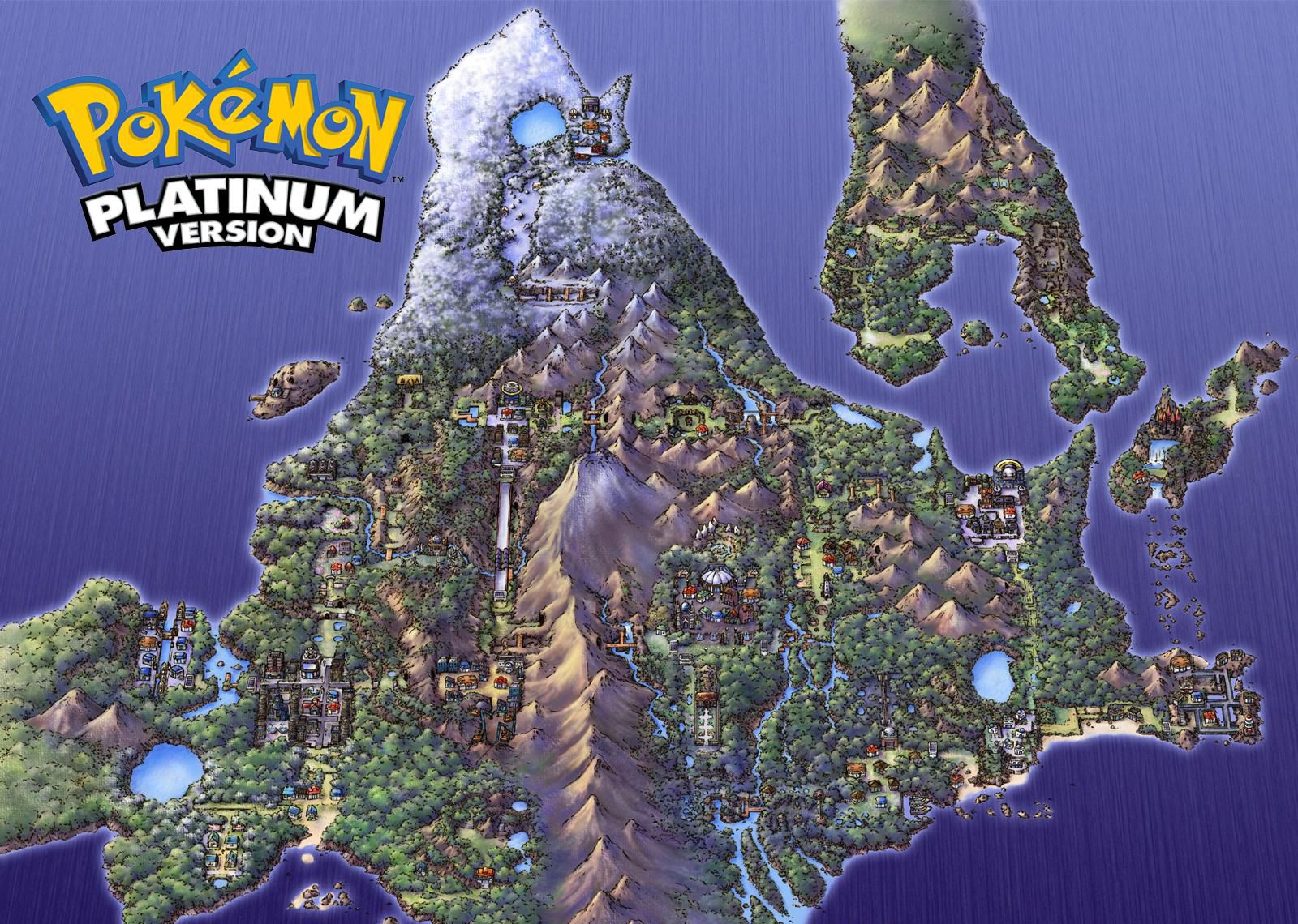 Pokemon Sinnoh Region - HD Wallpaper 