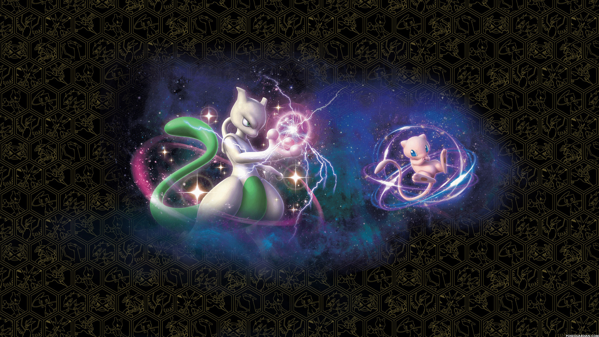 Hidden Fates Wallpaper 
 Src Data - Mewtwo And Mew Tag Team - HD Wallpaper 