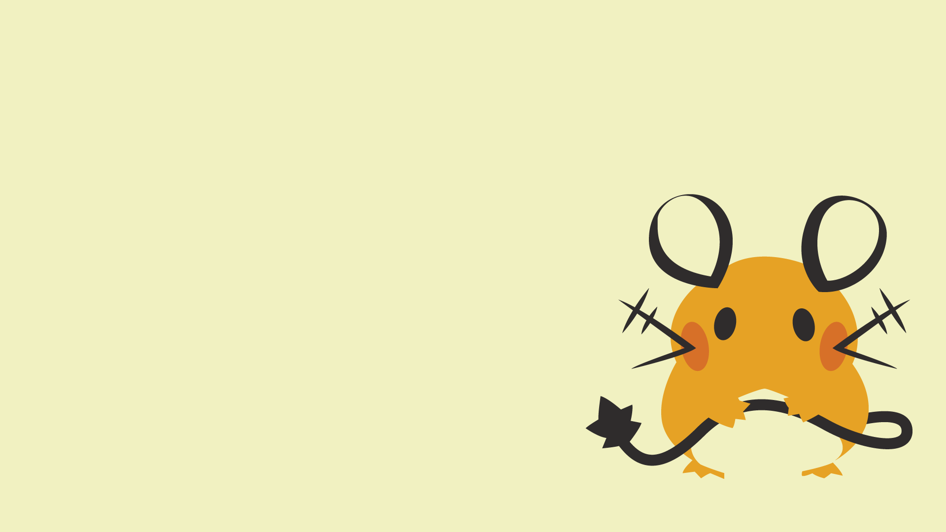 Dedenne, Minimalism, Background - Wallpaper - HD Wallpaper 