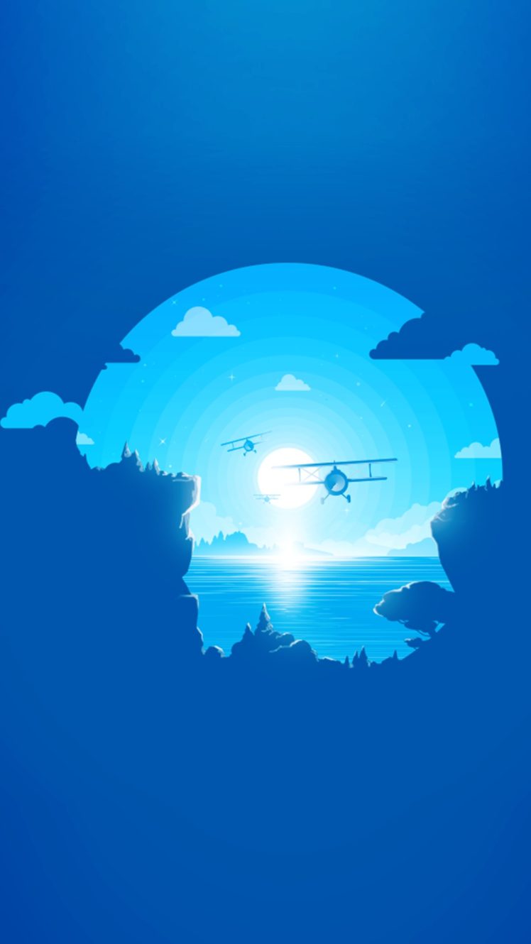 Minimalist Azure - HD Wallpaper 
