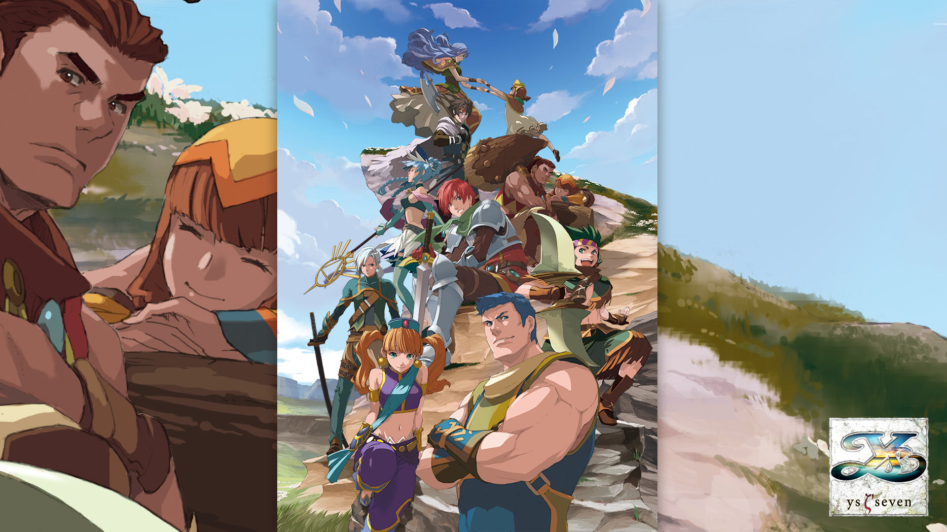 Ys Seven Wallpaper - Let's Meat Adam Cg - HD Wallpaper 