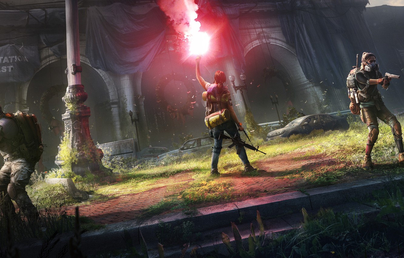 Photo Wallpaper Agents, Tom Clancy S The Division 2, - Division 2 Flare Gun - HD Wallpaper 