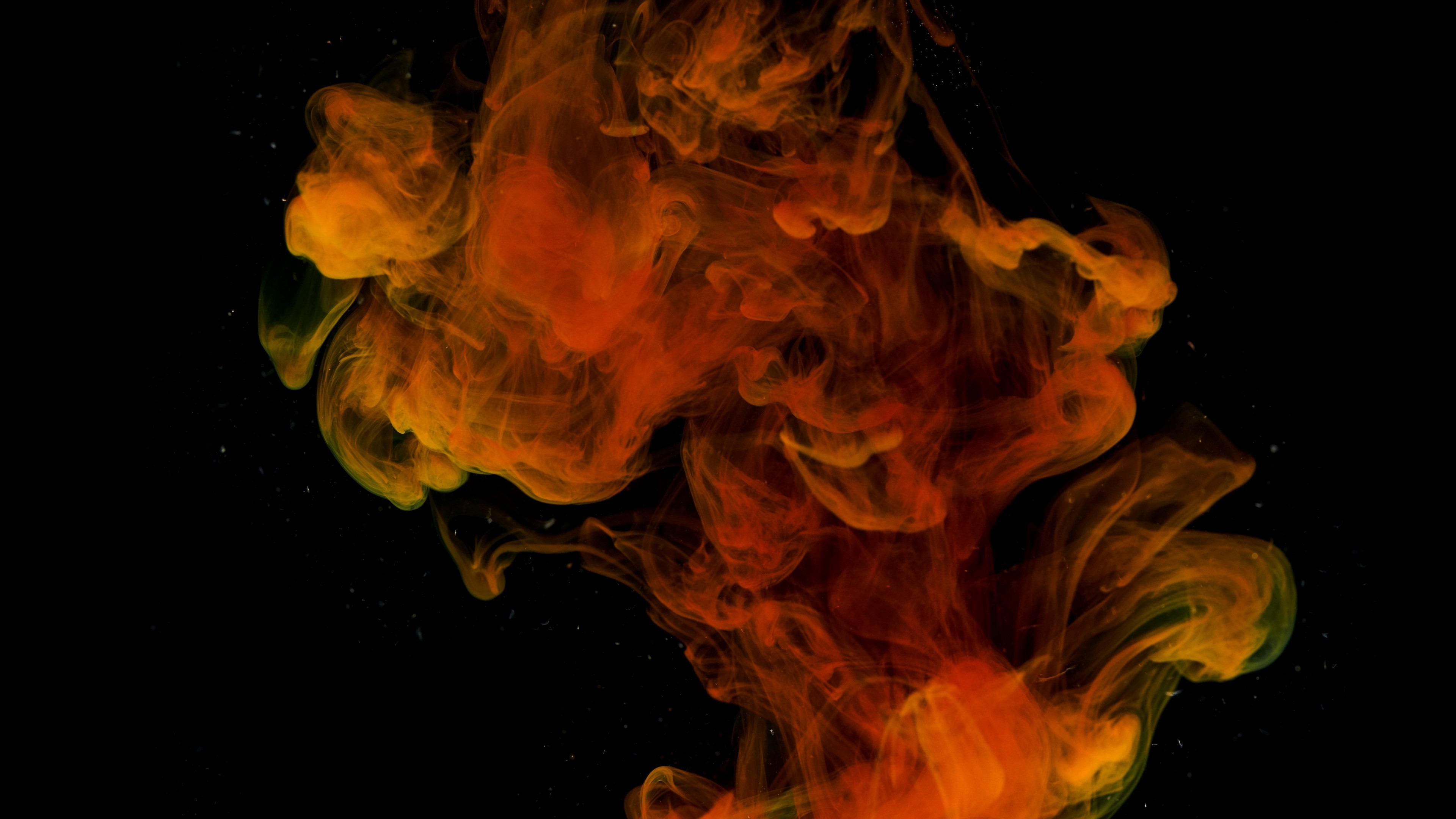 Smoke, Flames, Simple - Full Hd Orange Smoke Background - HD Wallpaper 