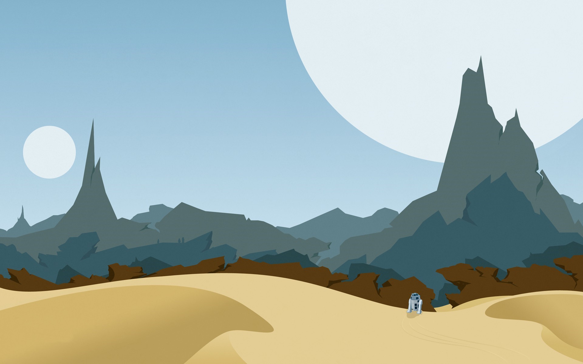Cartoon Star Wars Planet - HD Wallpaper 