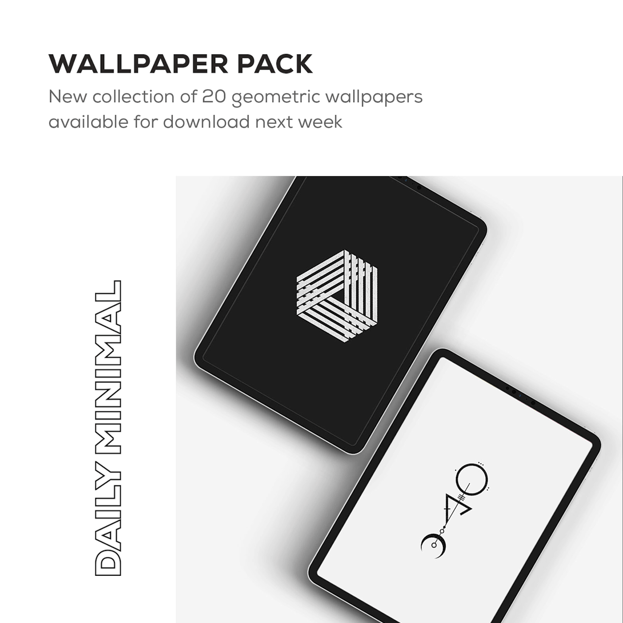 20 New Geometric Wallpapers From The Latest Daily Minimal - Diagram - HD Wallpaper 