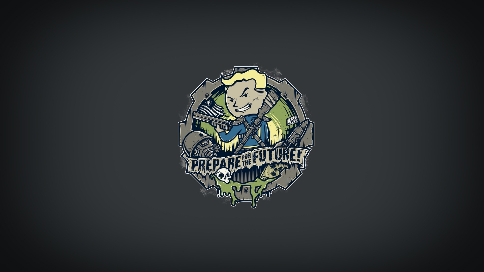 5077163 1920×1080 Minimalist Wallpaper And Background - Prepare For Future Fallout - HD Wallpaper 