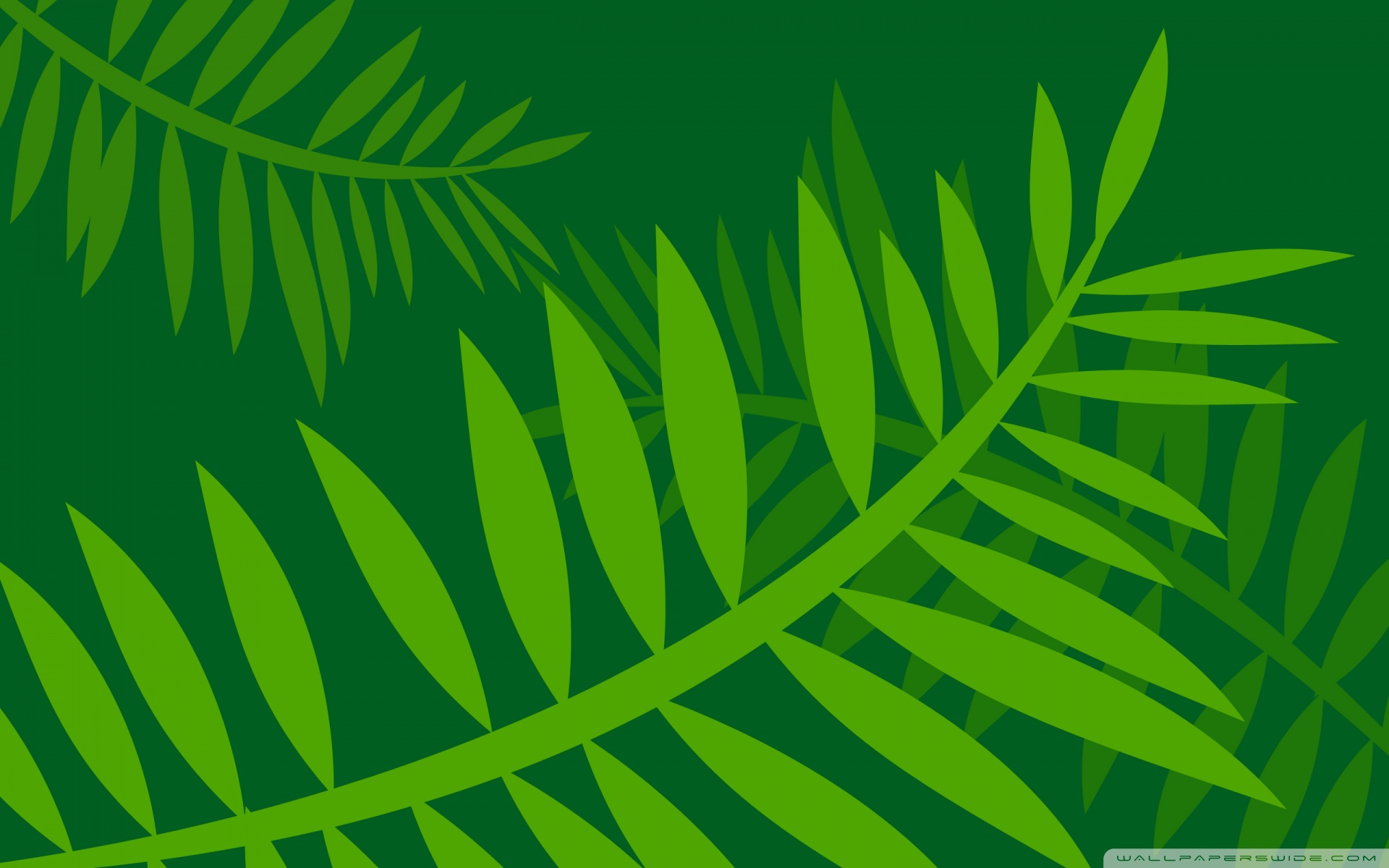 Jungle Leaf Cartoon Background - 1920x1200 Wallpaper 