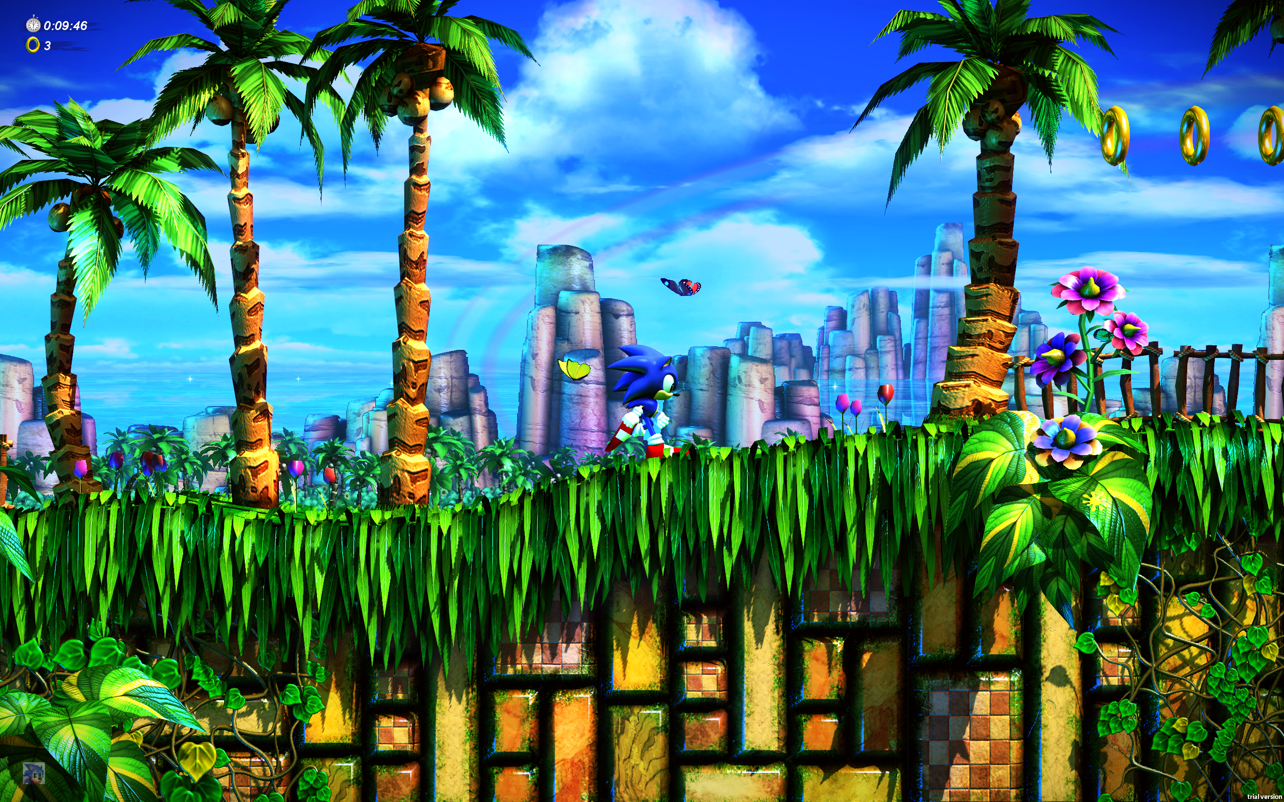 Green Hill Zone 4k - HD Wallpaper 