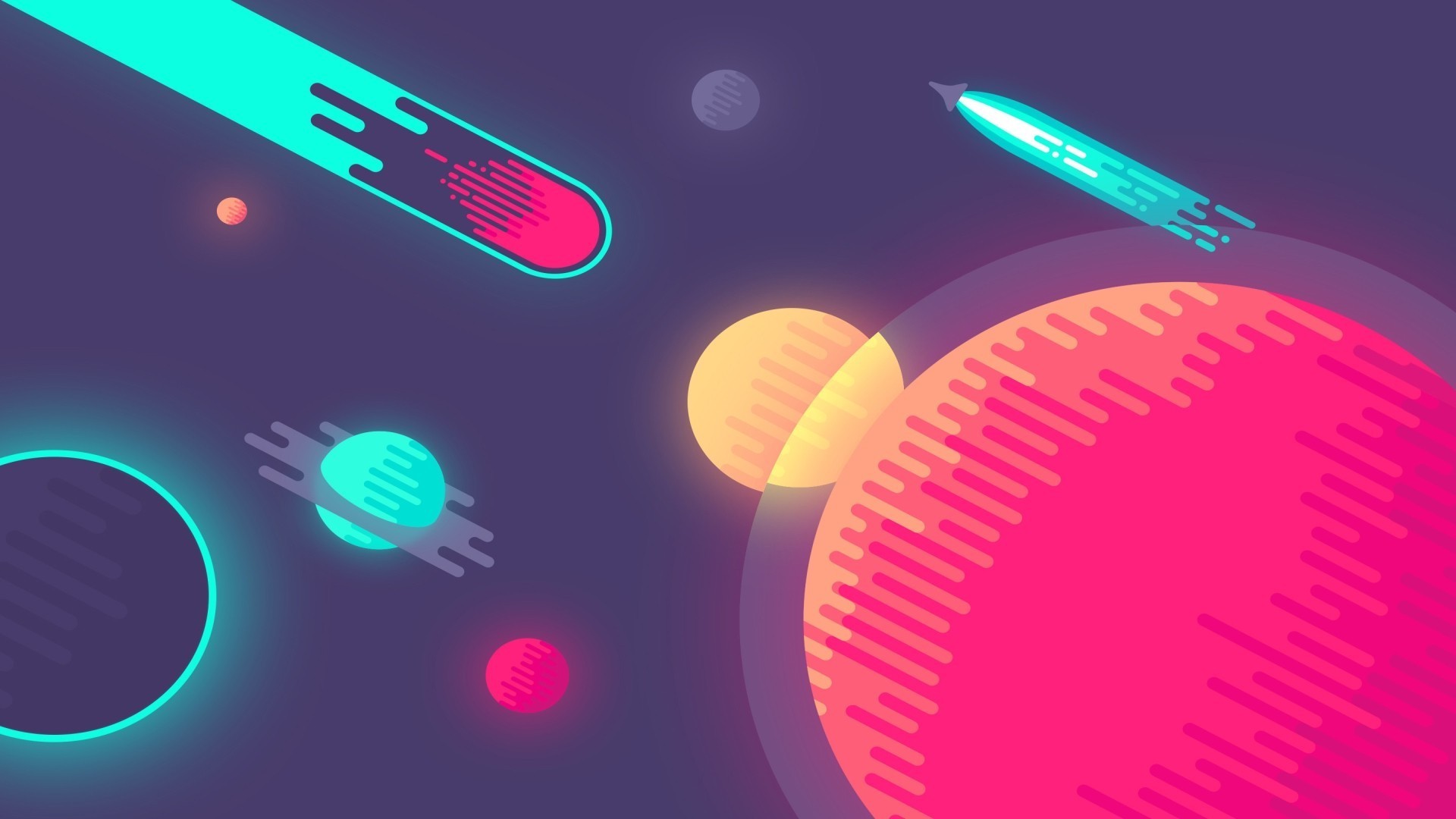 Space Minimalist Wallpaper Hd - 1920x1080 Wallpaper - teahub.io