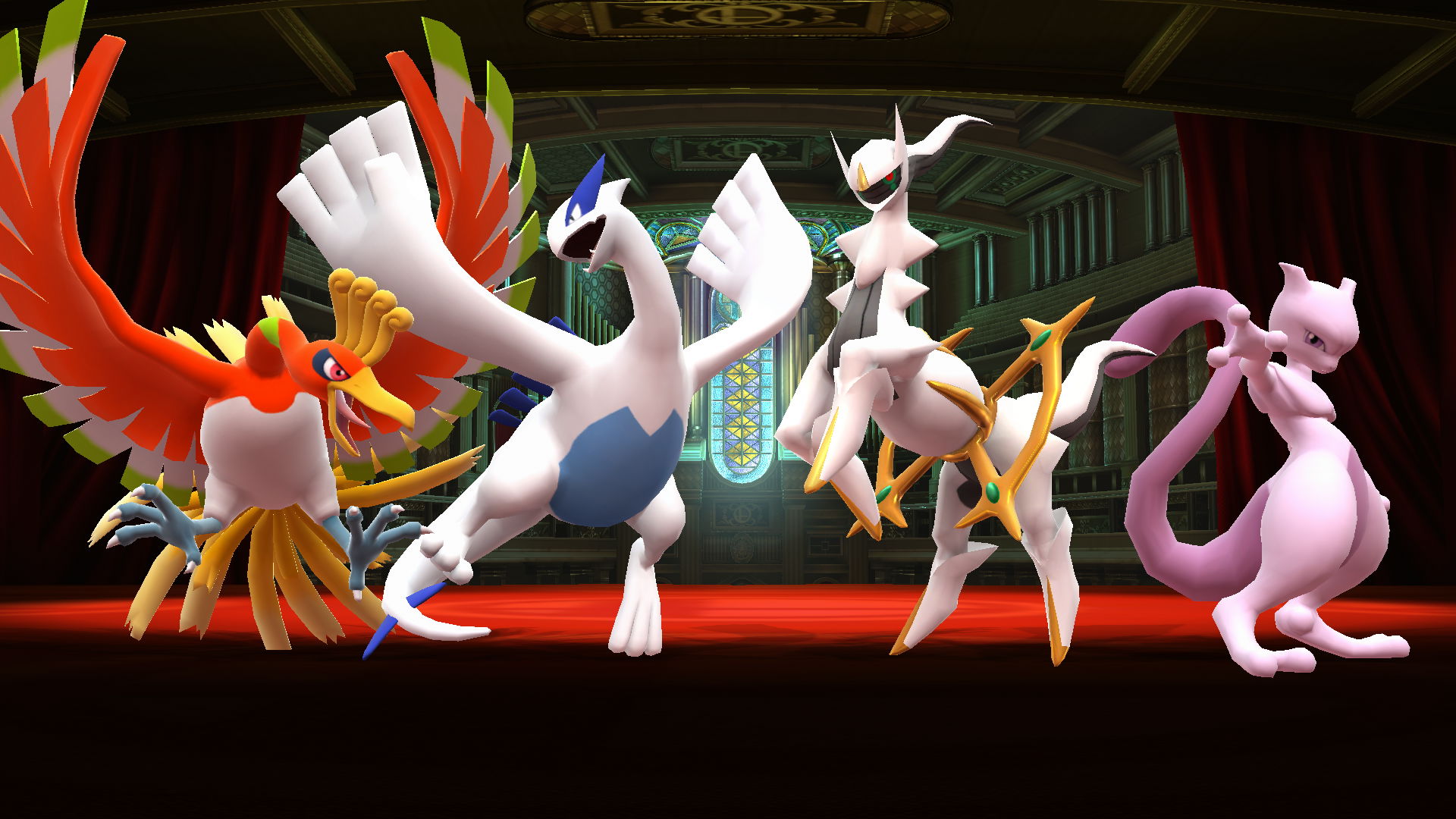 Hd Arceus Background - Arceus Lugia Ho Oh - HD Wallpaper 