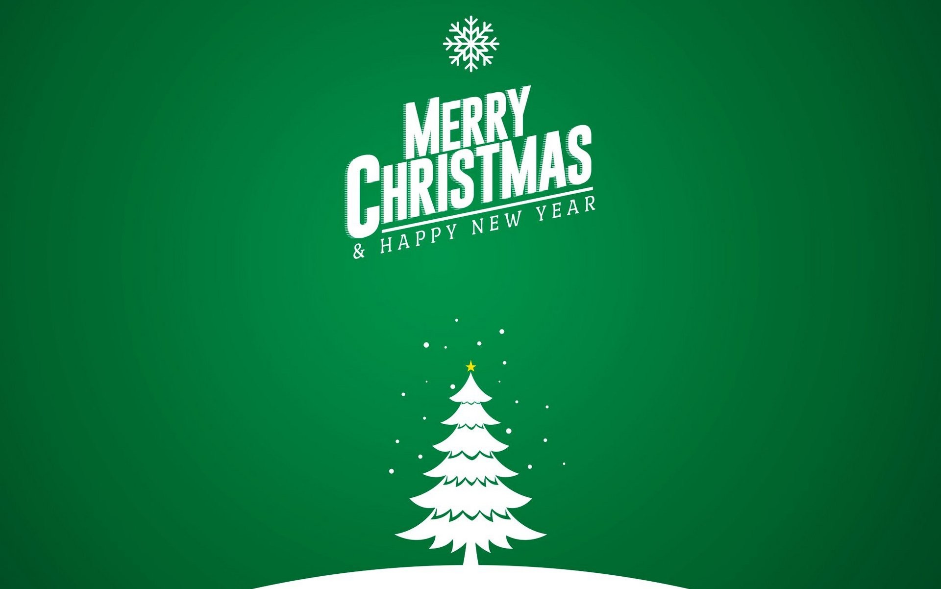 Merry Christmas And Happy New Year Minimalist Wallpaper - Christmas Tree - HD Wallpaper 