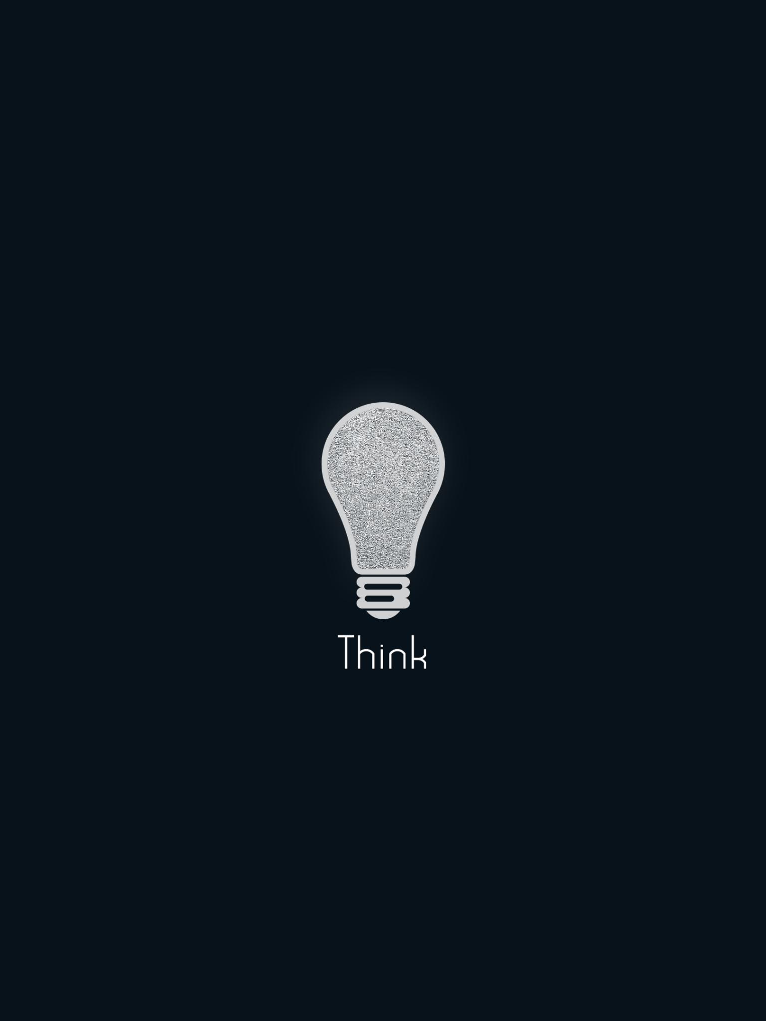 Bulb, Think, Minimalistic - Darkness - HD Wallpaper 