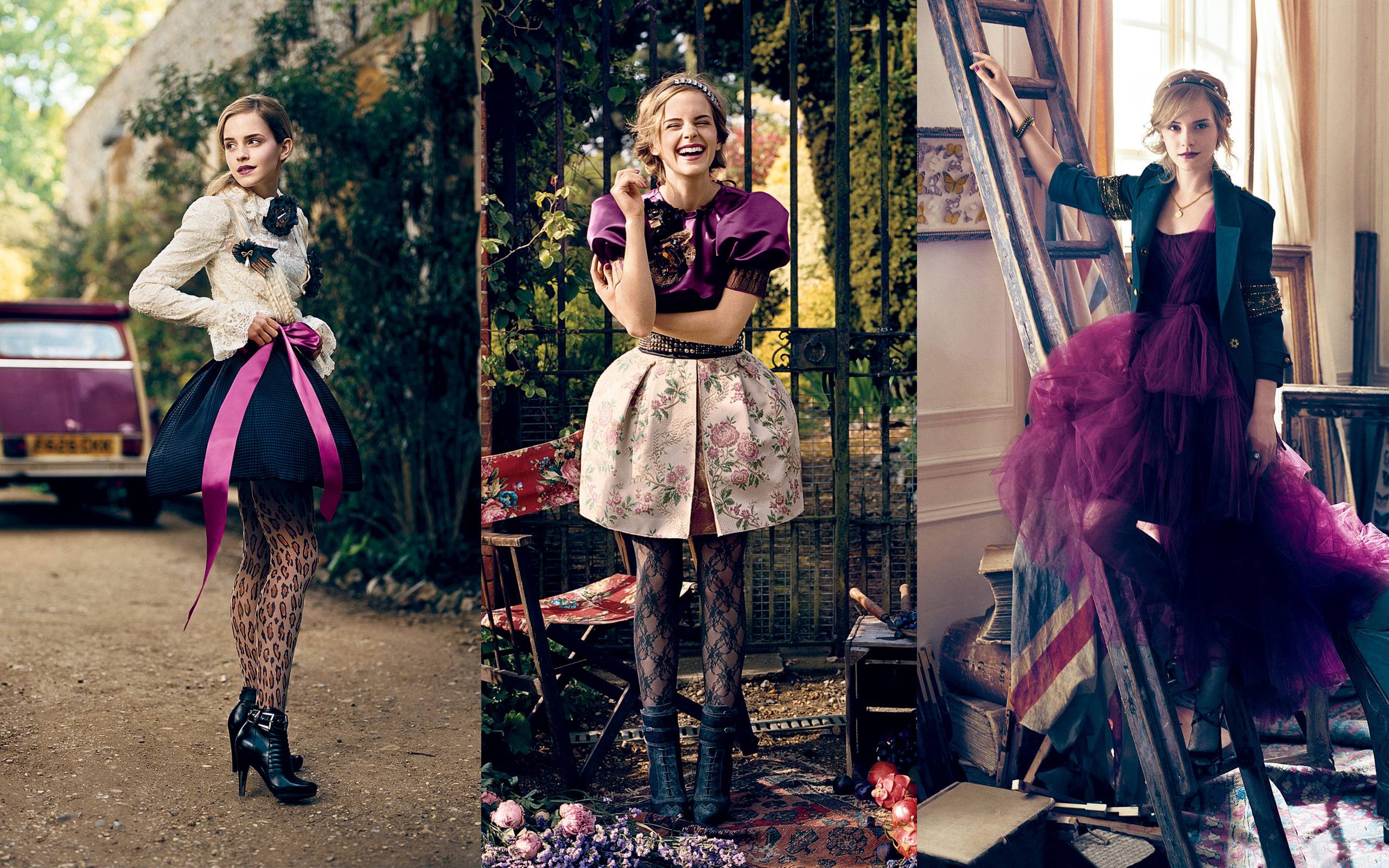 Emma Watson In Beautiful Dress - HD Wallpaper 