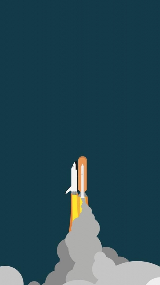 Space Shuttle Wallpaper Minimalistic - HD Wallpaper 