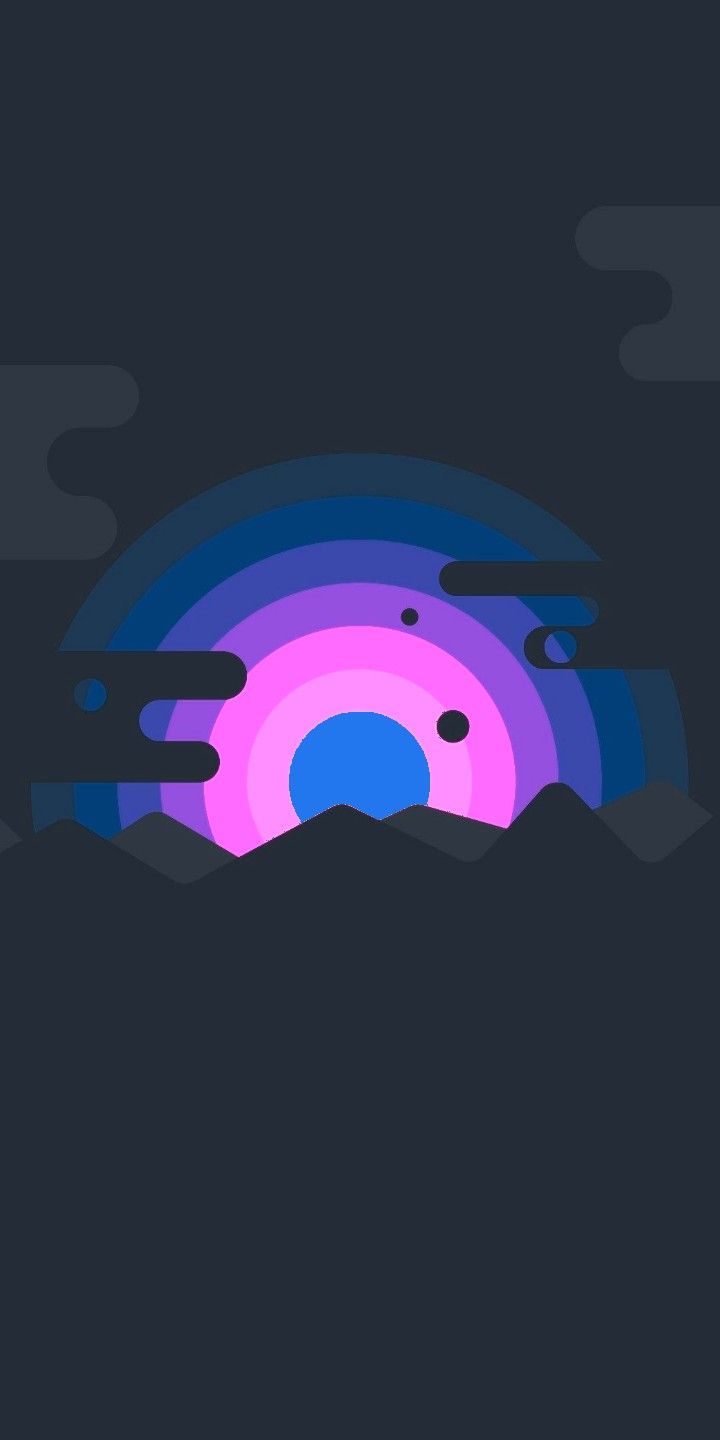 Materal Simplistic Iphone Wallpaper - Circle - HD Wallpaper 