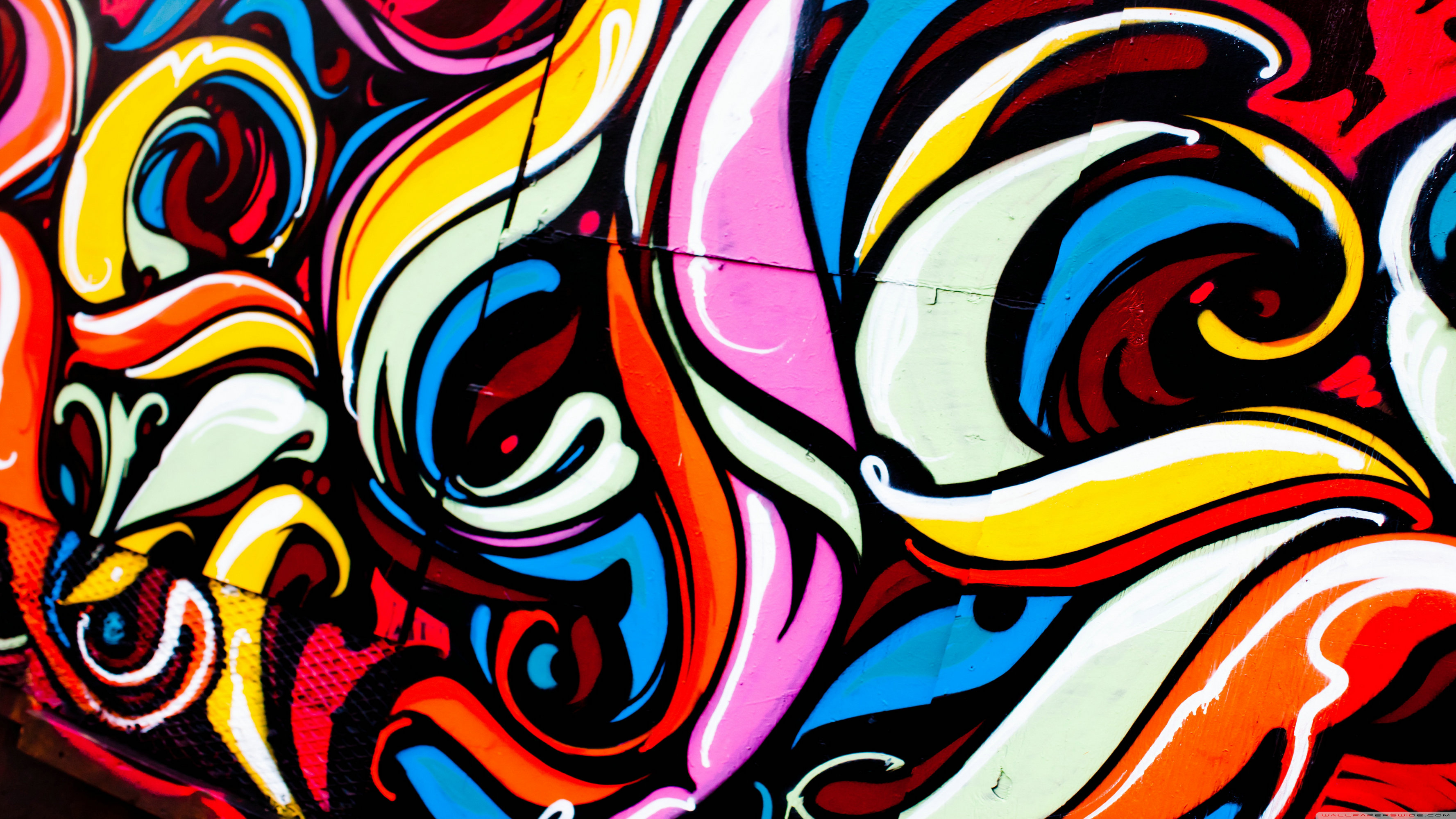 Skull Graffiti Wallpaper 4k