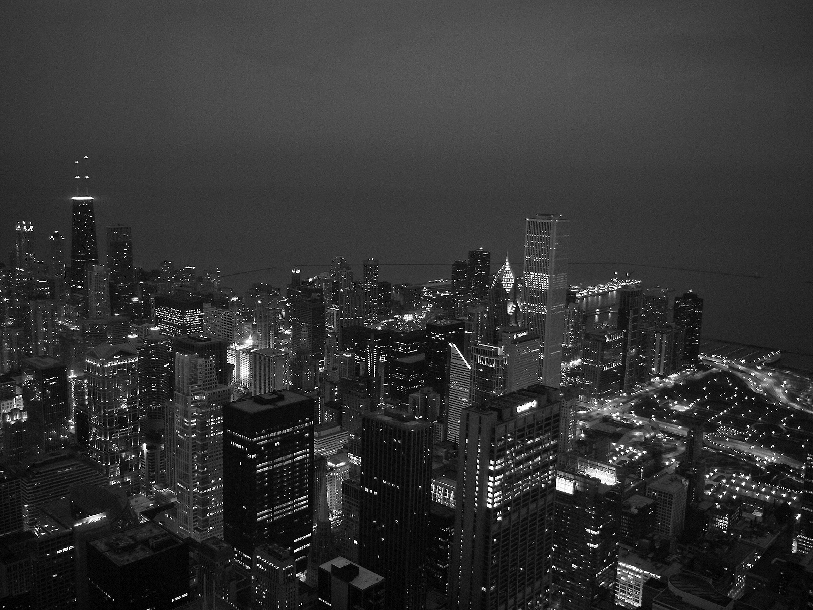 Black And White Chicago - HD Wallpaper 