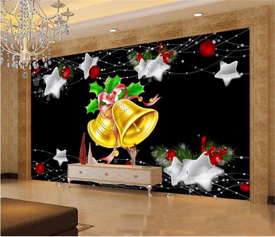 Murales De Navidad En 3d - HD Wallpaper 