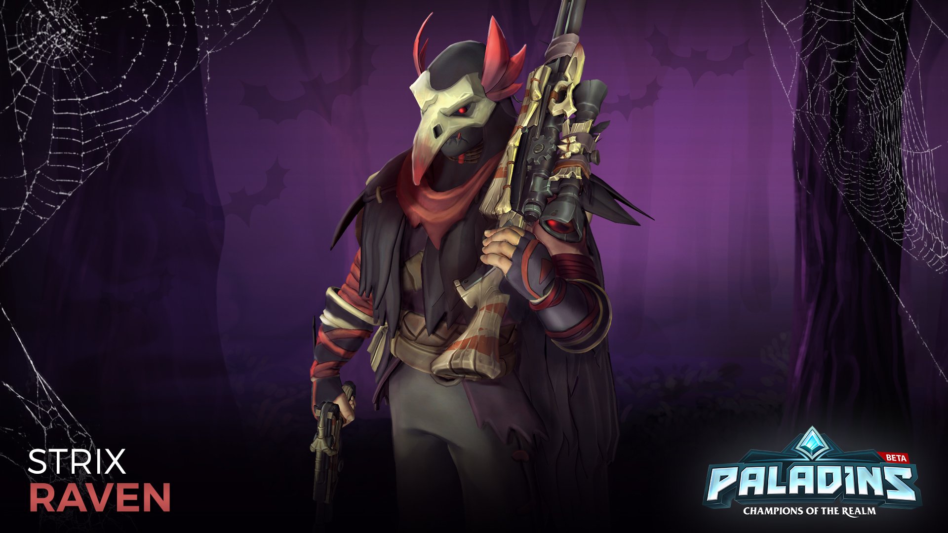 Paladins Strix Raven Skin - HD Wallpaper 
