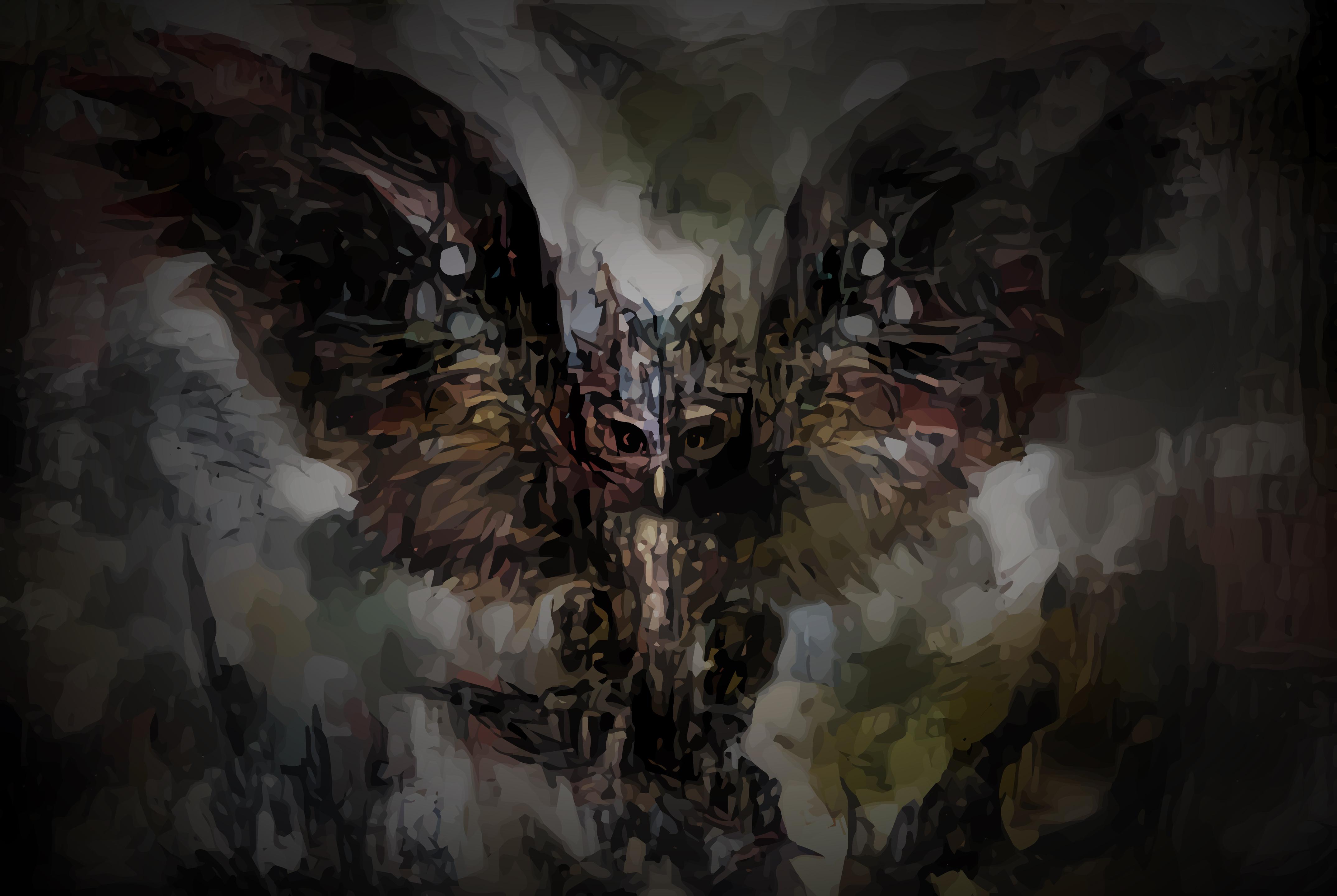 Baleful Strix Vector Wallpaper - Painting - HD Wallpaper 