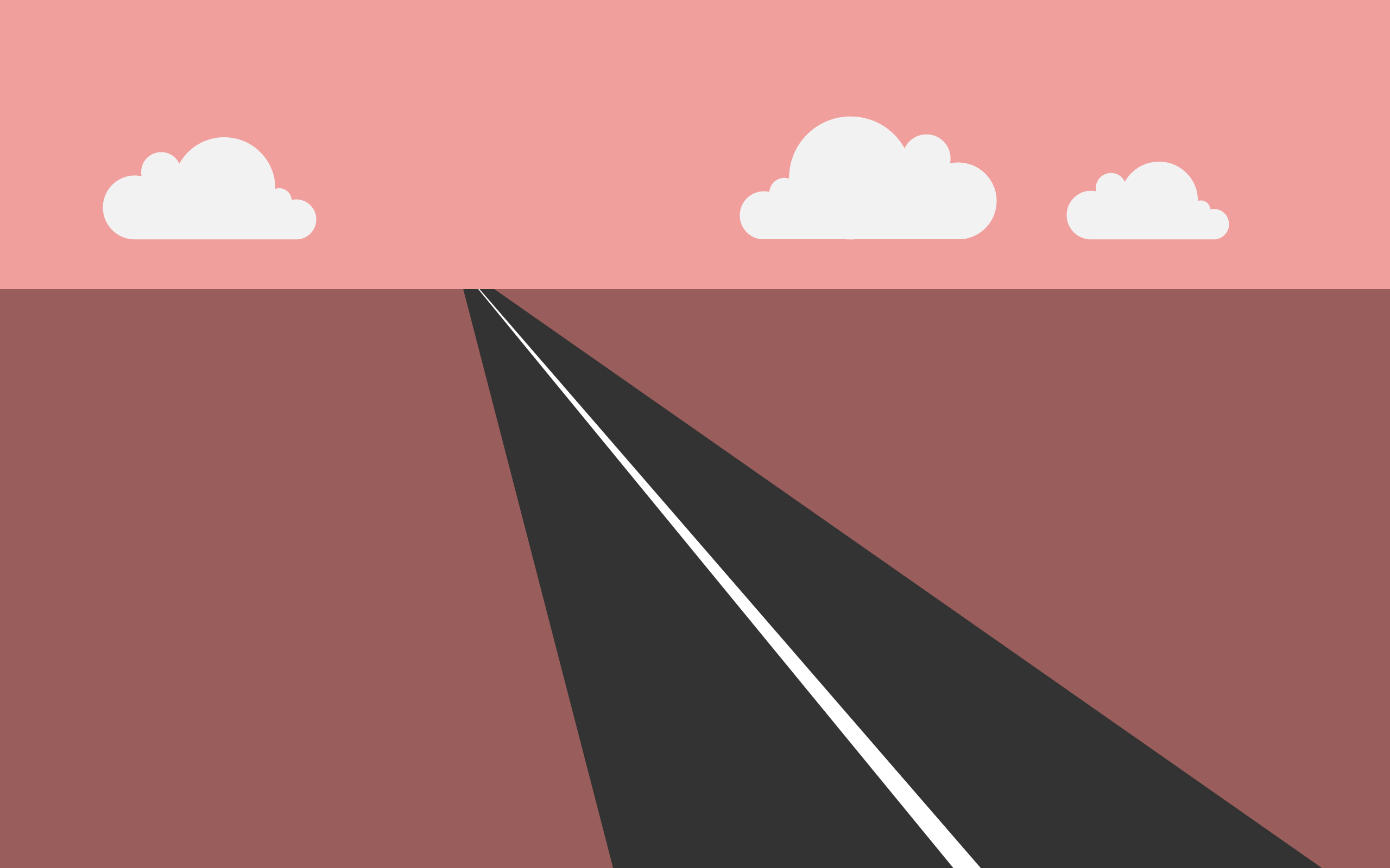 Road Wallpaper Minimalist - HD Wallpaper 