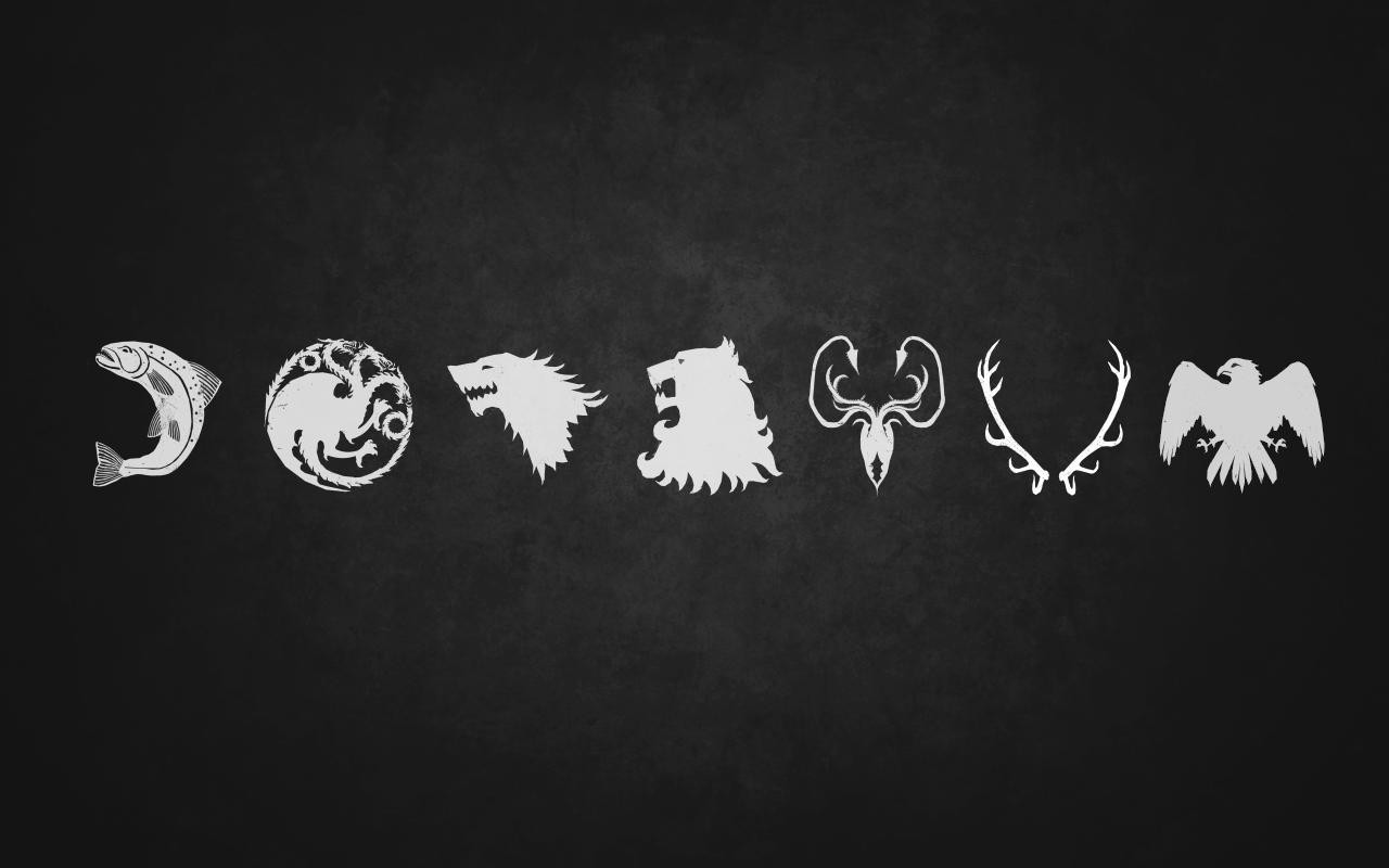 Game Of Thrones, Sigils, Minimalism Wallpapers Hd Desktop - Game Of Thrones Minimalist - HD Wallpaper 