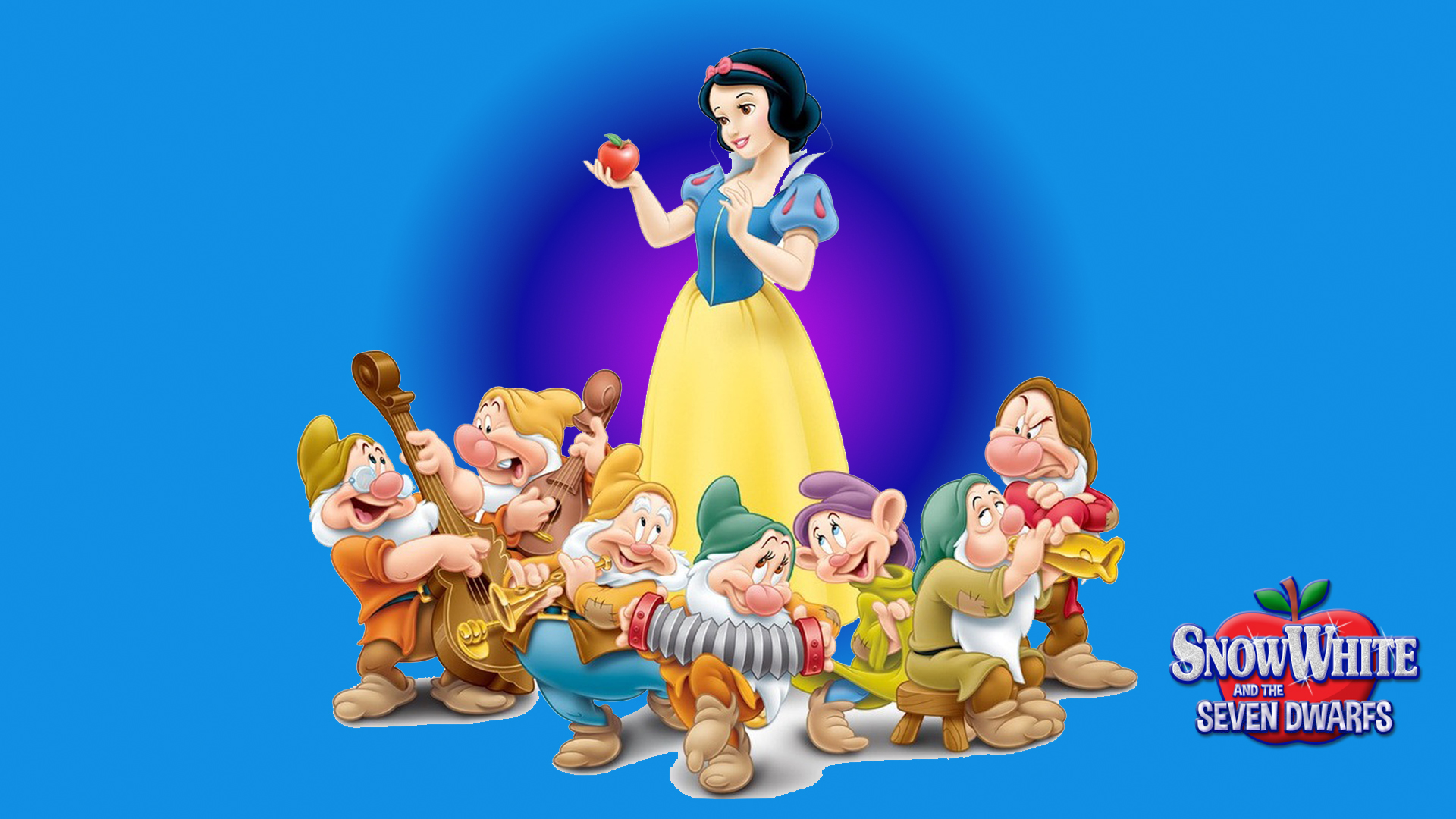 Snow White And The Seven Dwarfs - HD Wallpaper 