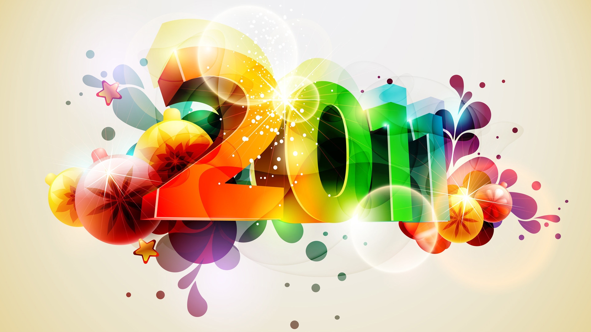 Happy New Year 2011 - HD Wallpaper 