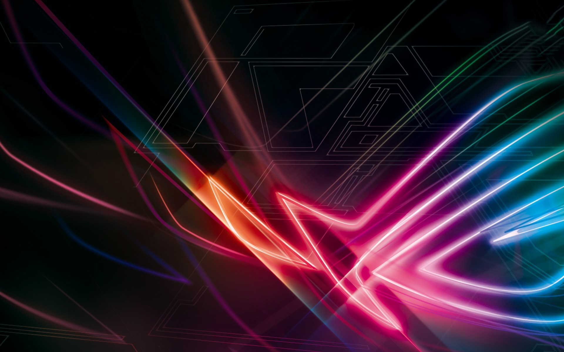 Republic Of Gamers, Rog, Asus, Neon Design - Republic Of Gamers Background - HD Wallpaper 