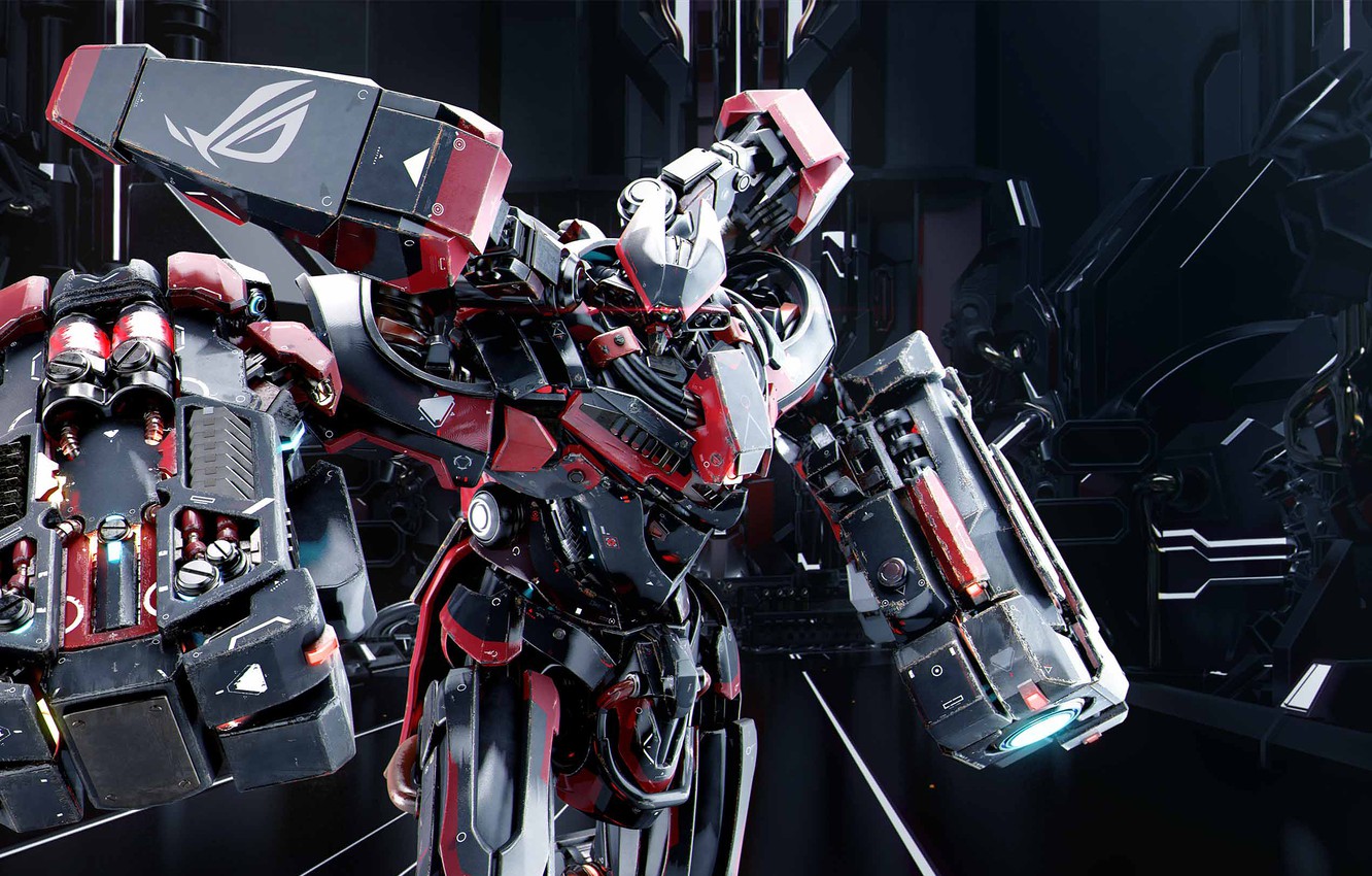 Photo Wallpaper Asus, Rog, Republic Of Gamers - Asus Mech - HD Wallpaper 