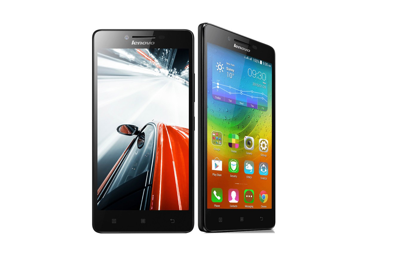 Photo Wallpaper White Background, Lenovo, Two Smartphones, - Lenovo A6000 - HD Wallpaper 