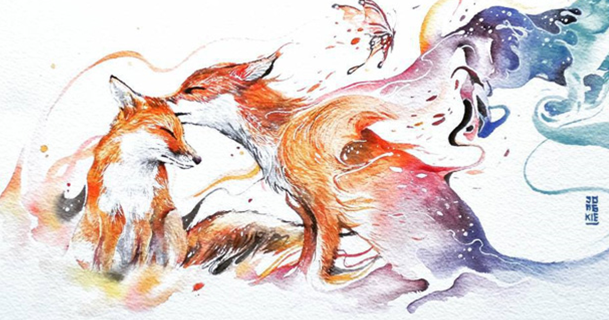 Watercolor Animals Paintings - HD Wallpaper 