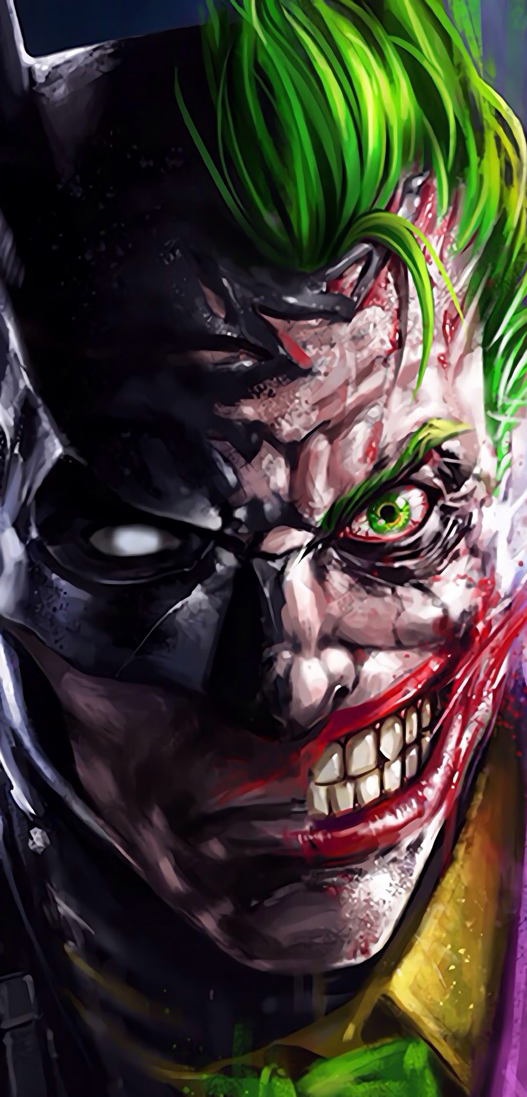 Batman, Joker, 4k, - Batman Vs Joker Poster - HD Wallpaper 
