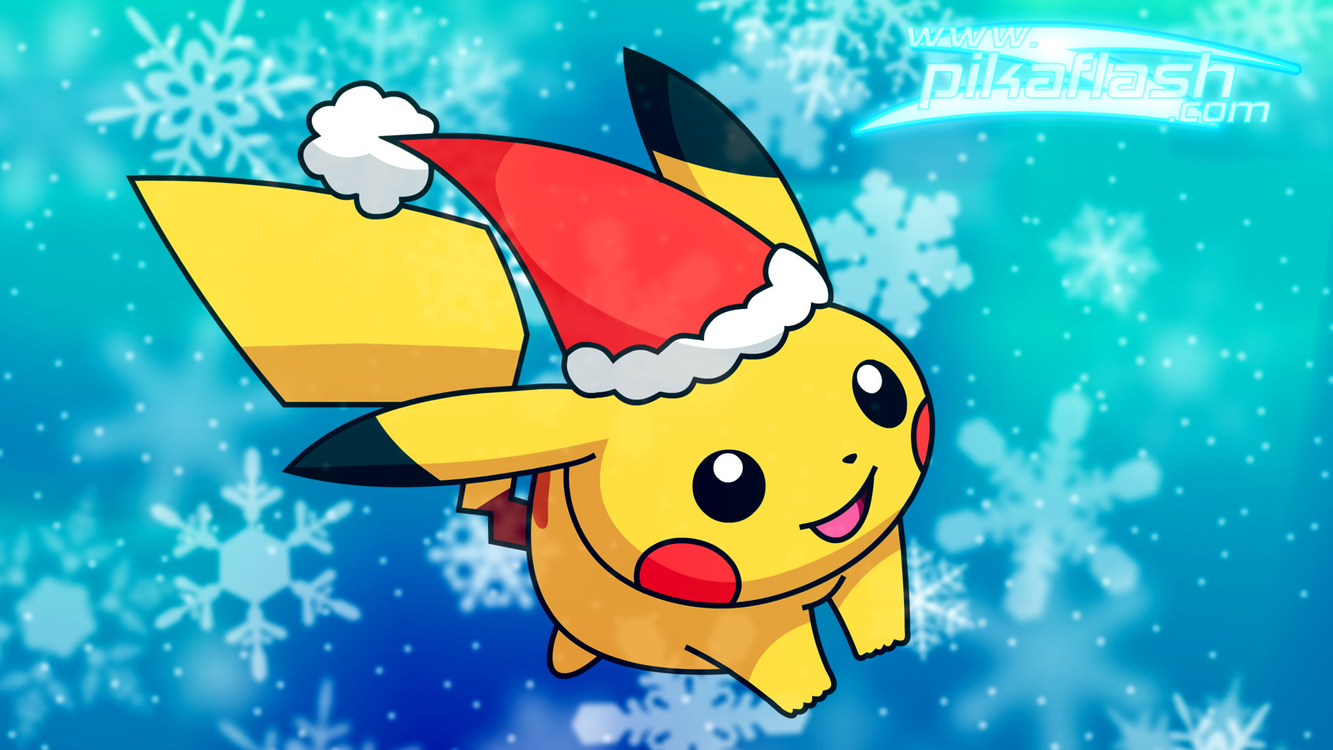 Pikachu High Definition Wallpaper - Christmas Pokemon - HD Wallpaper 