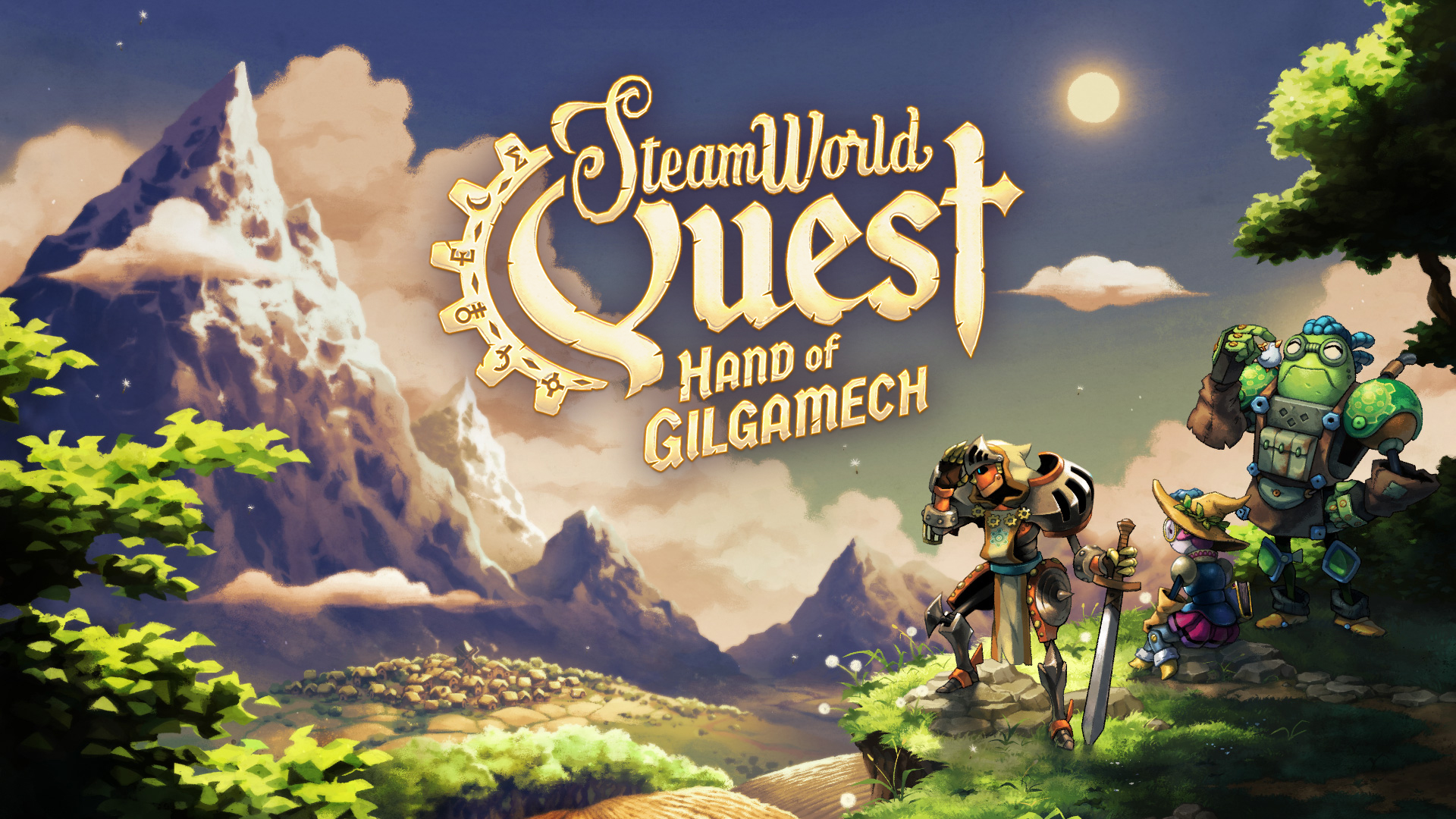 Steamworld Quest Wallpaper - Steamworld Quest Hand Of Gilgamesh - HD Wallpaper 