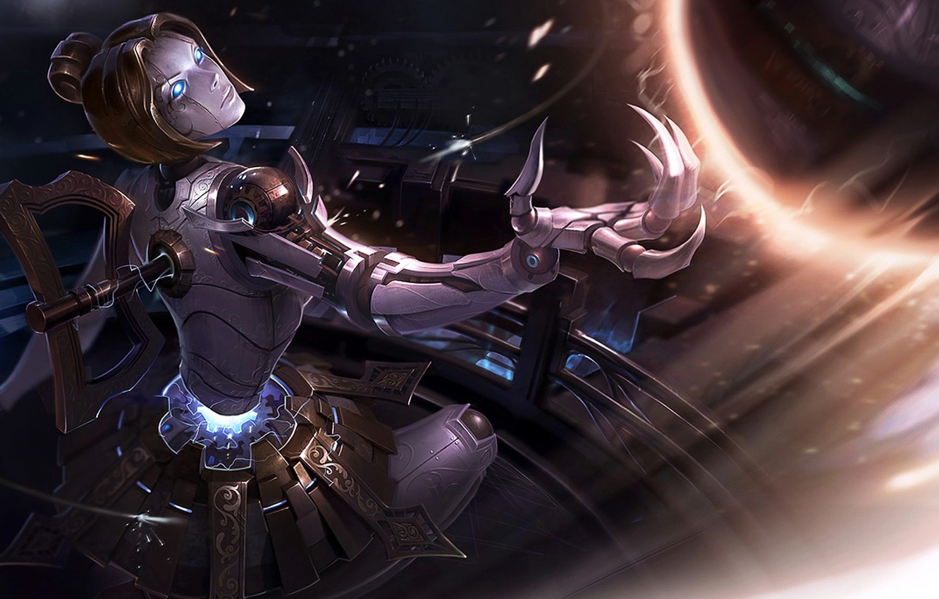 Photo Wallpaper Robot, League Of Legends, Video Games, - Orianna Lol Wallpaper Hd - HD Wallpaper 