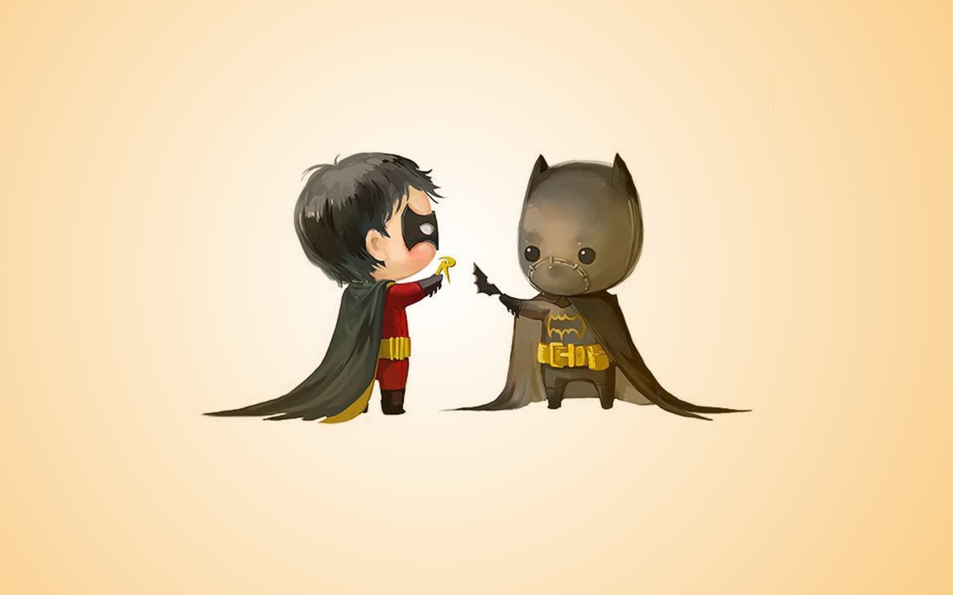 Batman En Robin, Cartoon, Grappig, Leuk, Hd Wallpapers, - Cute Batman And Robin - HD Wallpaper 