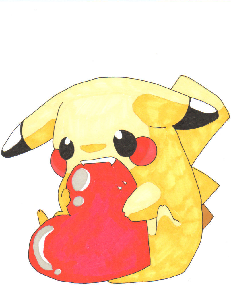 Cute Pikachu - HD Wallpaper 