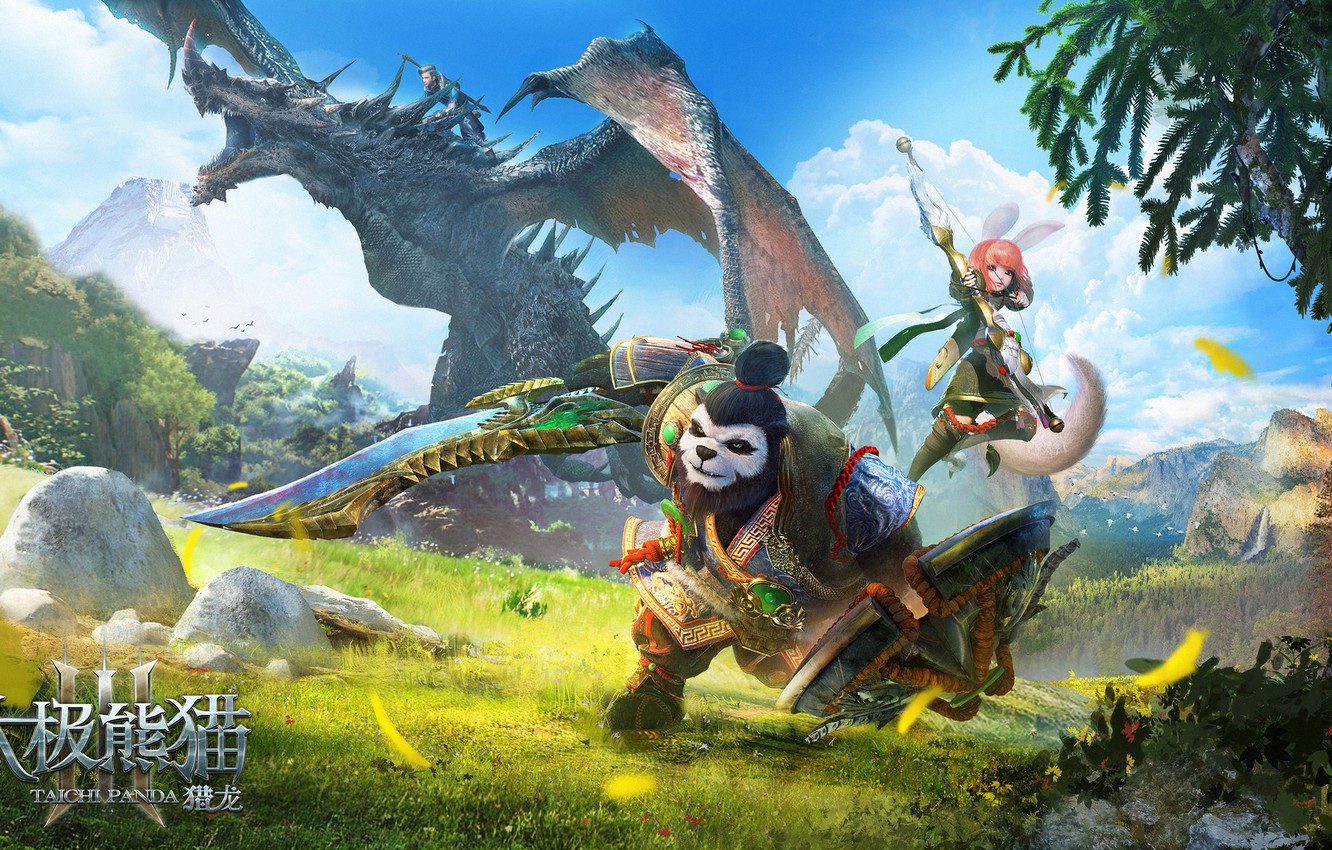 Photo Wallpaper The Game, Art, The Plot, Panda, Heroes, - Games Online Play Pc - HD Wallpaper 