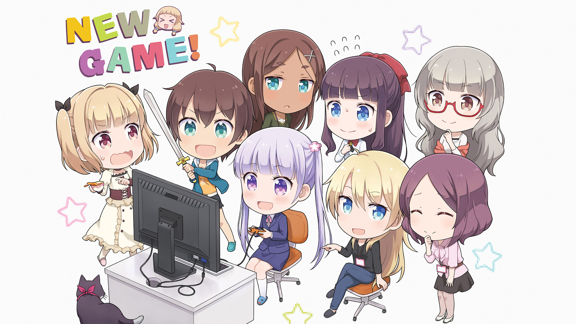 New Game Hd Wallpaper - New Game Chibi Hifumi - HD Wallpaper 