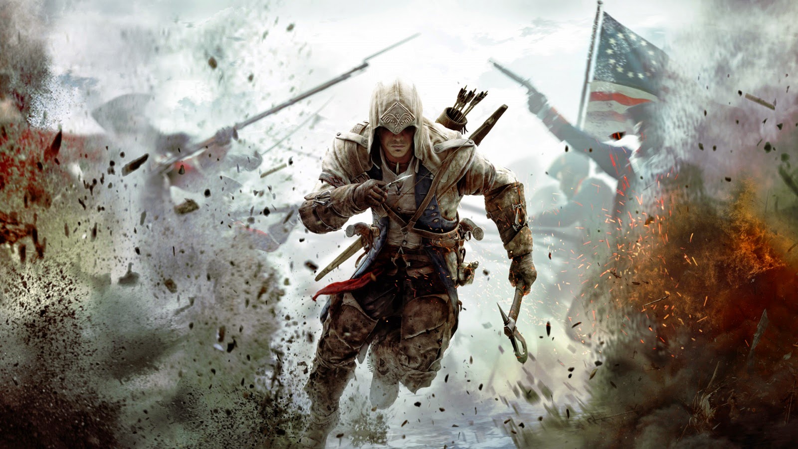 Game Wallpaper Full Hd For Desktop Free Download - Assassin's Creed 3 - HD Wallpaper 