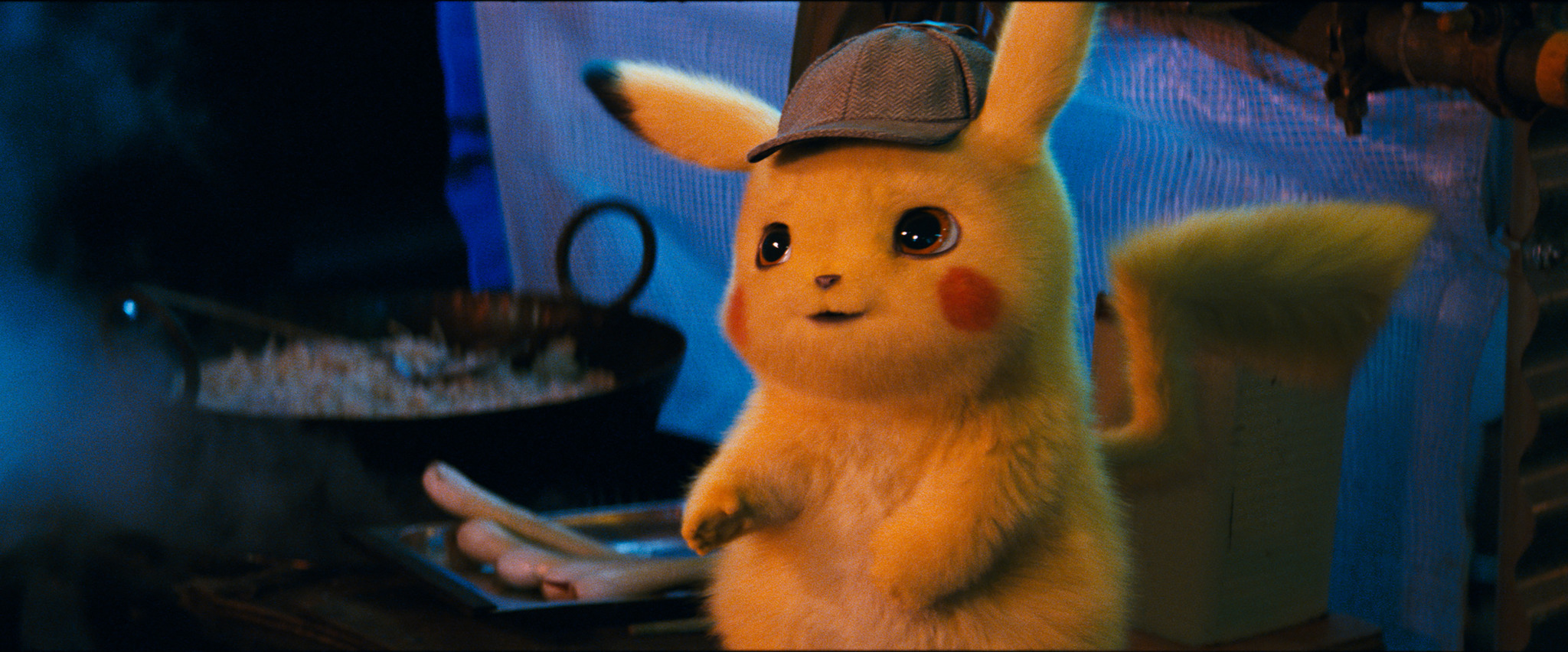 Detective Pikachu Cute - HD Wallpaper 