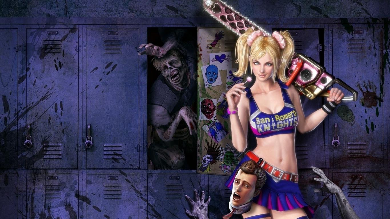 Game Girl Wallpaper - Lollipop Chainsaw Game - HD Wallpaper 