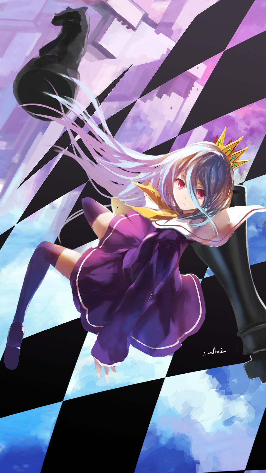 No Game No Life Black - HD Wallpaper 