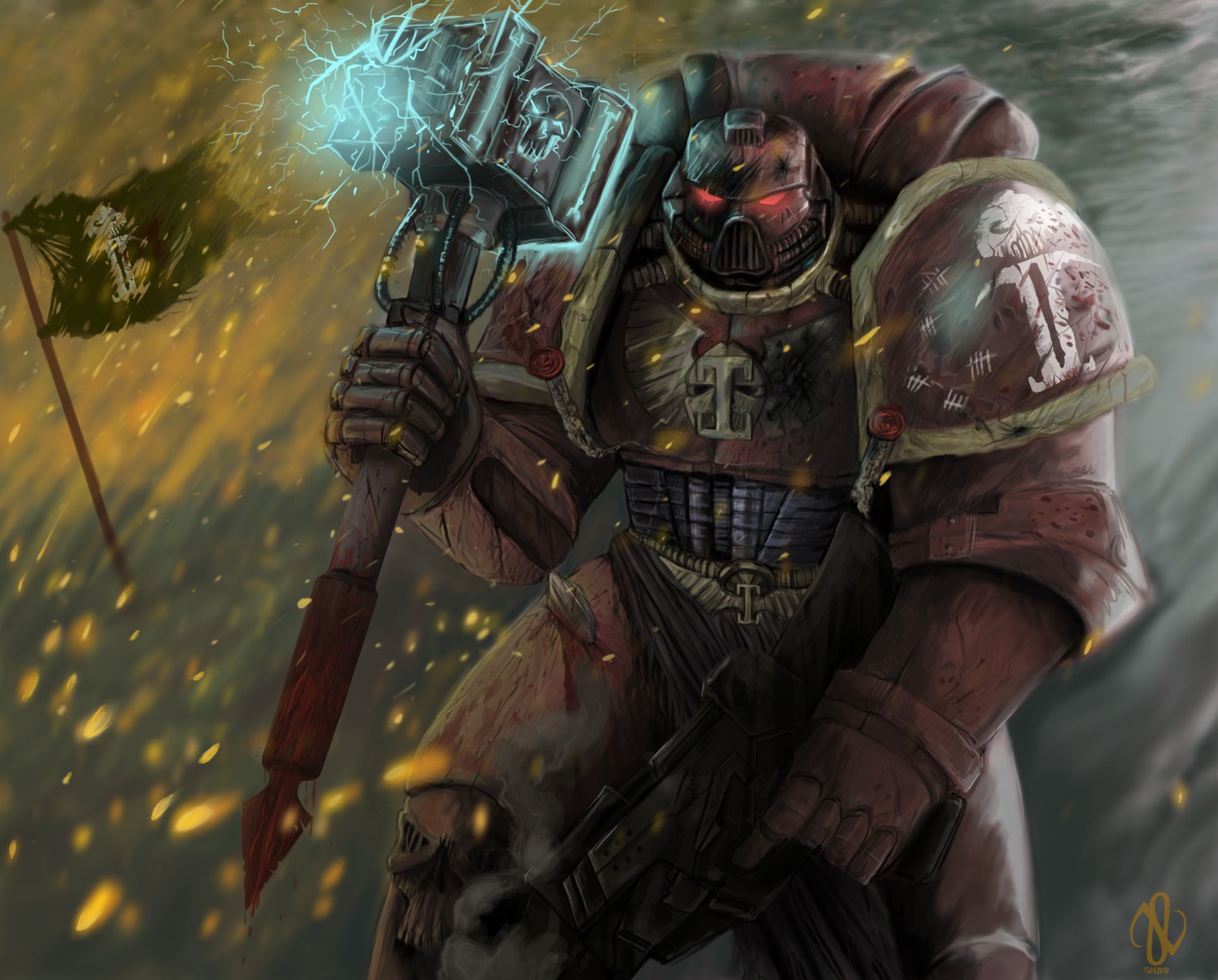 Warhammer Space Marine Hammer - HD Wallpaper 