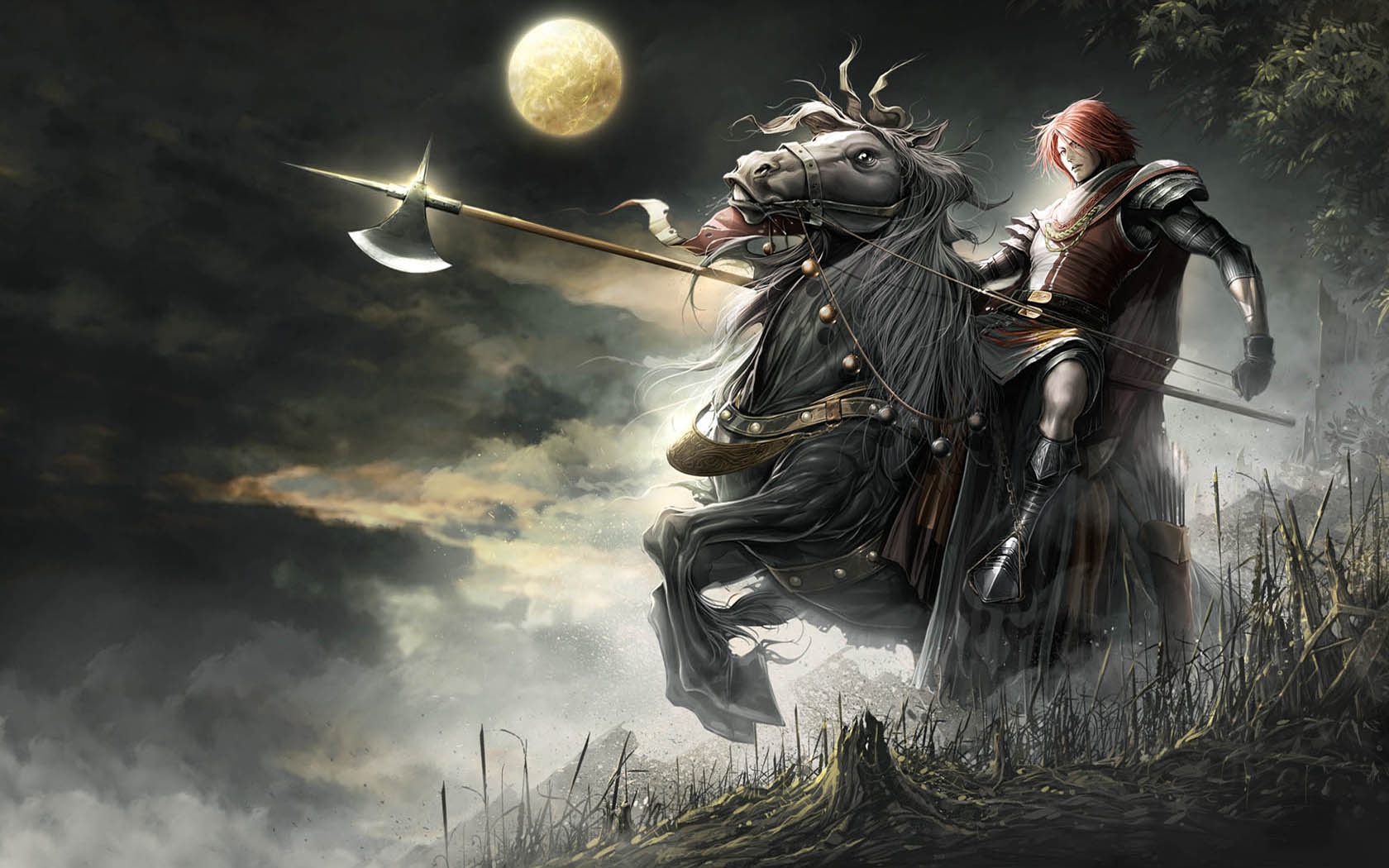New Games Hd Wallpapers Group - Knight With A Halberd - HD Wallpaper 