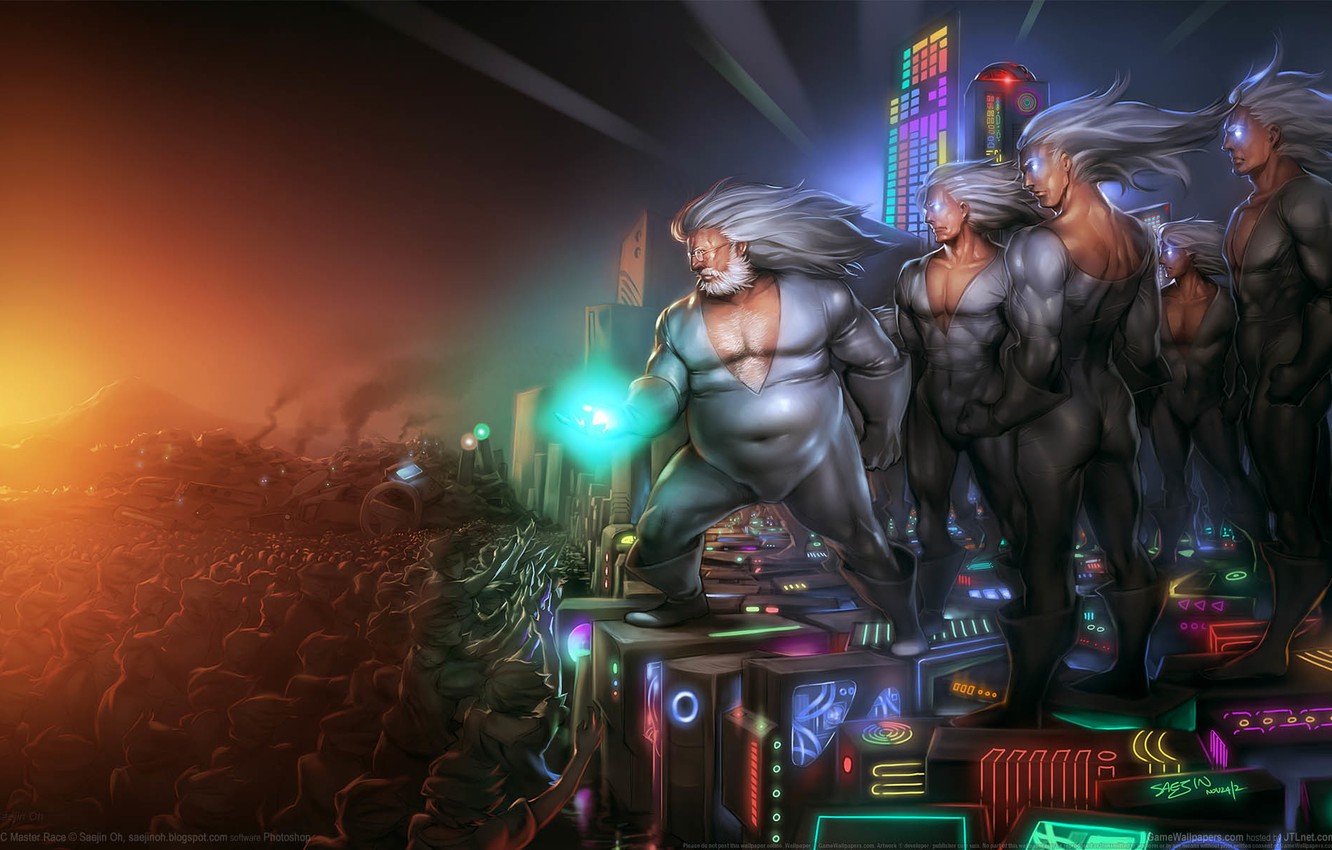 Photo Wallpaper People, The Game, Building, Computers, - Pc Master Race Wallpaper Hd - HD Wallpaper 