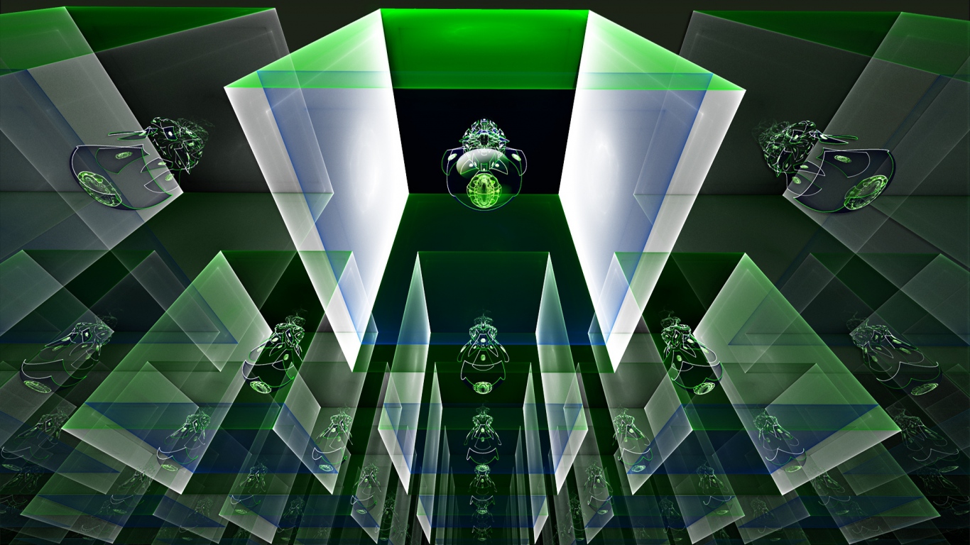Abstract Gaming Wallpapers 1080p - Green Abstract Gaming Background 1080p -  1366x768 Wallpaper 